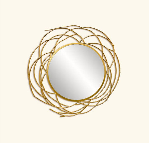 Decorative Mirror - Gold Motif Design