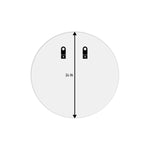 Infinity Edged Connect - LED Round Bathroom Mirror - Dual-Color