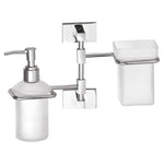 FLAIR GLASS SOAP Dispenser & Tumbler with Brass Fittings (Supreme)