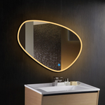Cornerstone - LED Oval Mirror for Bathroom - Warm Light