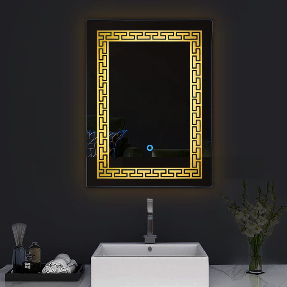 Beautiful LED Mirror - Warm White Light - Rectangular – Flair Glass